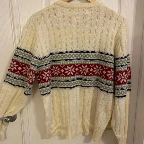 Anderson Little Mens Vintage Faire Isle Pullover Crewneck Sweater - Picture 4 of 5